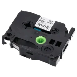 Cinta tze-211 Blanco/Negro Q-connect 6mm longitud 8 mt