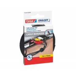 Cinta velcro autoadhesiva agrupadora de cables marca Tesa