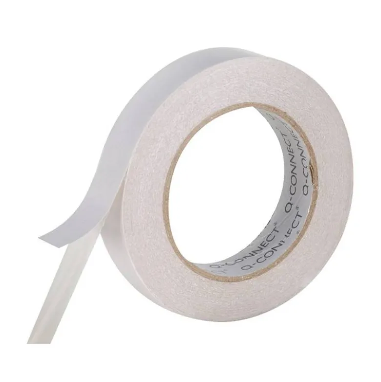 Cinta adhesiva doble cara marca Q-Connect 33 mt x 25 mm