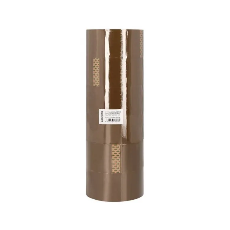 CINTA ADHESIVA GREENING POLIPROPILENO HAVANA 60 MT X 48 MM PARA EMBALAJE