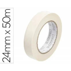 Cinta adhesiva marca Q-Connect Pintor 50 mt x 24 mm