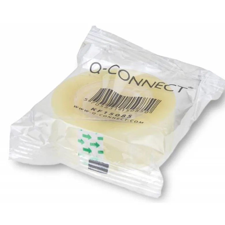 Cinta adhesiva marca Q-Connect 33mt x 12mm encelofanada