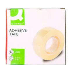 Cinta adhesiva marca Q-Connect 33mt x 12mm encelofanada