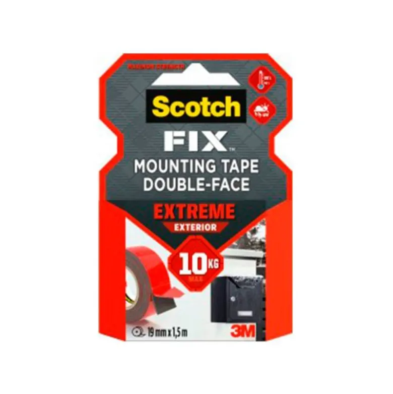 Cinta adhesiva marca Scotch doble cara super resistente