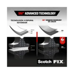 Cinta adhesiva marca Scotch doble cara super resistente