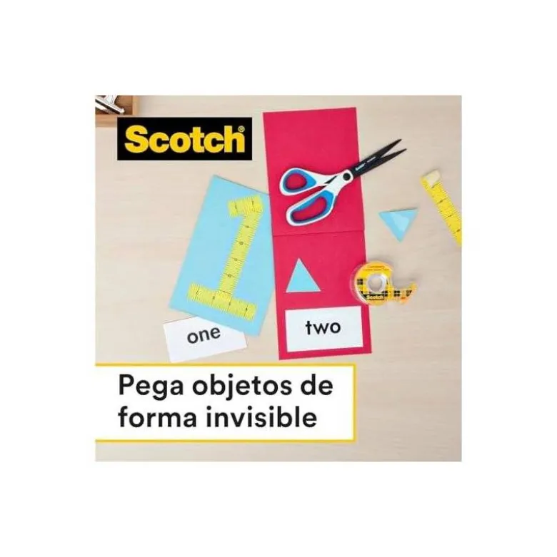 Cinta adhesiva marca Scotch doble cara 33 mt x 19 mm