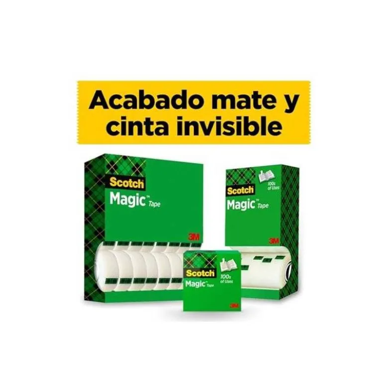 Cinta adhesiva marca Scotch magic transparente pack de 14