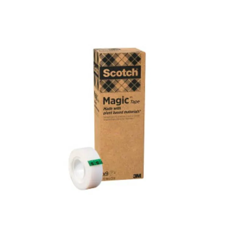Cinta adhesiva marca Scoth-Magic invisible pack de 9 rollos