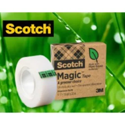 Cinta adhesiva marca Scoth-Magic invisible pack de 9 rollos