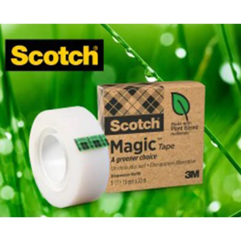 Cinta adhesiva marca Scoth-Magic invisible pack de 9 rollos