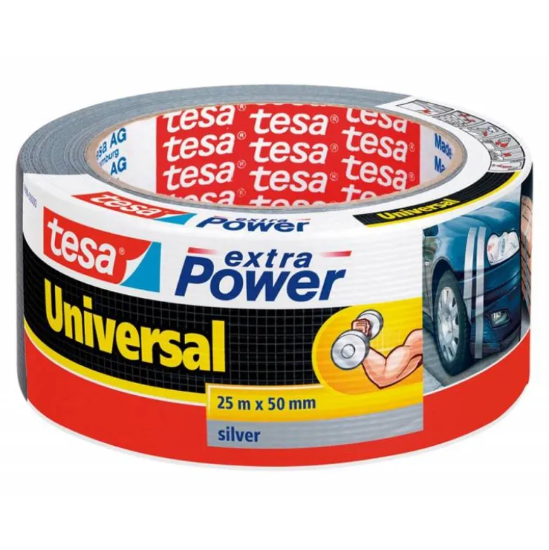 Cinta adhesiva marca Tesa americana extra power 25 m x 50 mm