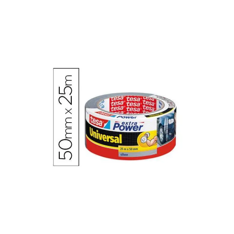 Cinta adhesiva marca Tesa americana extra power 25 m x 50 mm