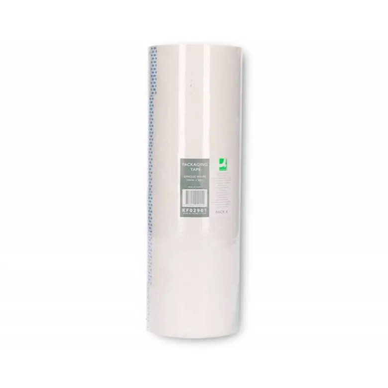 Cinta adhesiva polipropileno Q-Connect 66 mt x 50 mm blanca