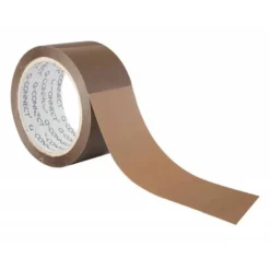 Cinta adhesiva Q-Connect de Polipropileno Havana 100m x 50mm Para embalaje