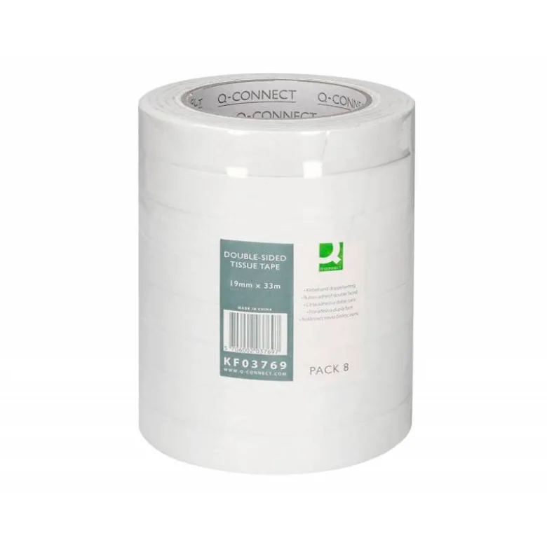CINTA ADHESIVA Q-CONNECT DOBLE CARA 33 MT X 19 MM