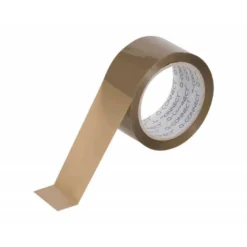 Cinta adhesiva Q-Connect polipropileno havana 66 mt x 50 mm para embalaje bajo ruido