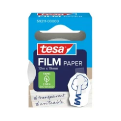 CINTA ADHESIVA TESA PAPEL TRANSPARENTE 10 MT X 19 MM