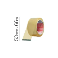 Cinta adhesiva tesa pvc transparente 66mtsx50mm