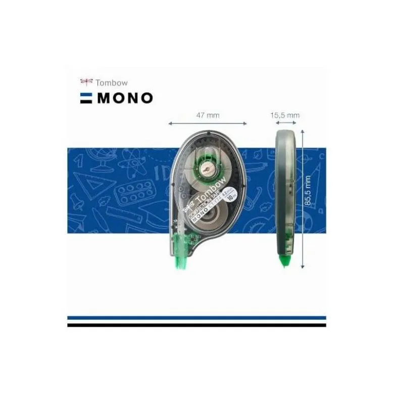 Cinta correctora marca Tombow 10 m largo