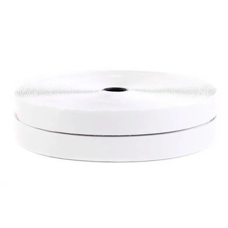 CINTA DE CIERRE ADHESIVA LIDERPAPEL VELCRO COLOR BLANCO 20MM X 10M