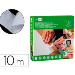 CINTA DE CIERRE ADHESIVA LIDERPAPEL VELCRO COLOR BLANCO 20MM X 10M