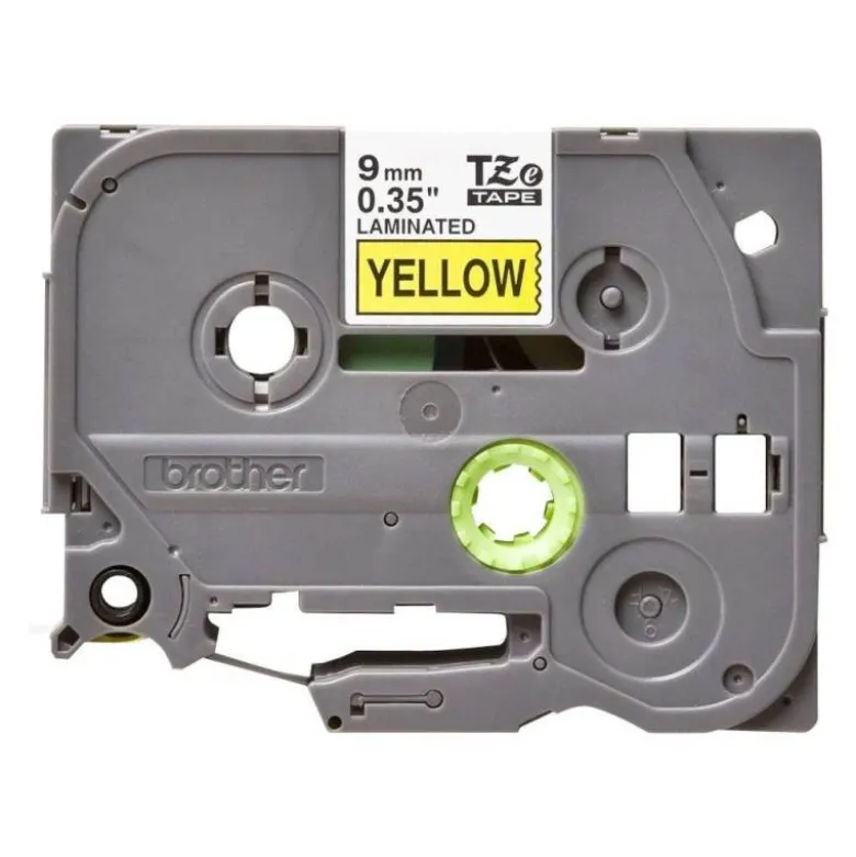 Cintas Brother TZE-621 9mm (ancho) x 8m (largo) laminada amarillo/negro