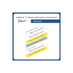 Cintas Brother TZE-S251 24mm (ancho) x 8m (largo) laminada Blanco/negro