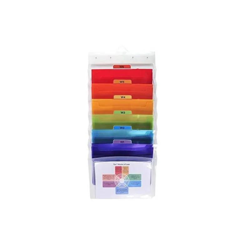 CLASIFICADOR DE PARED EXACOMPTA POLIPROPILENO CRISTAL 6 COMPARTIMENTOS