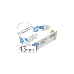 Clips marca Liderpapel Nº 3 labiados 43 mm