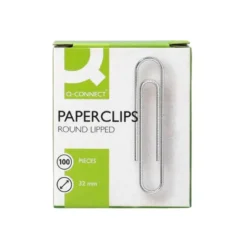 Clips niquelados Nº 2 marca Q-Connect 32 mm