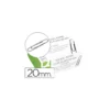 Clips niquelados Nº1 marca Q-Connect 20 mm