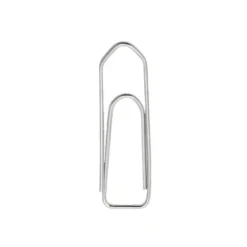 CLIPS NIQUELADOS Q-CONNECT N 3 PICOS 43 MM PUNTA CAJA DE 100 UNIDADES