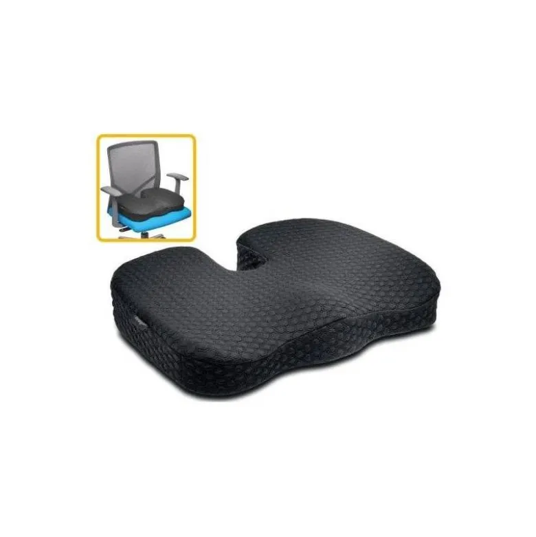 COJIN DE ASIENTO KENSINGTON PREMIUM GEL FRIO NEGRO 7,1X45,9X36,3 CM
