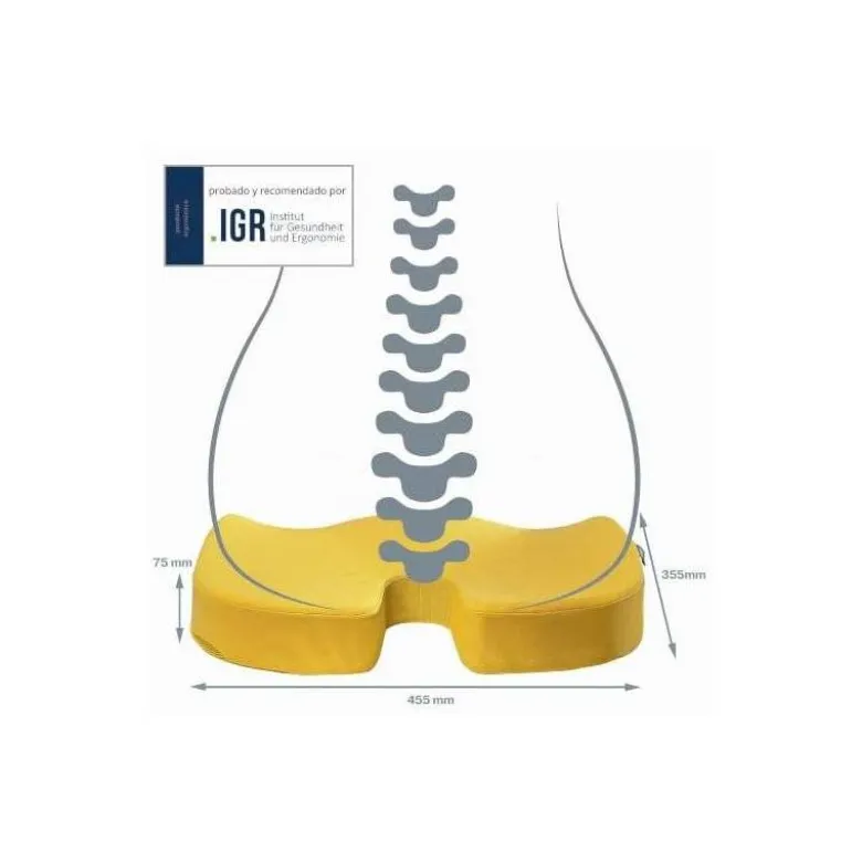 COJIN DE ASIENTO LEITZ ACTIVE ERGO COSY COLOR AMARILLO