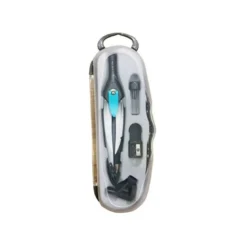 COMPAS LIDERPAPEL LOCK DEVICE CON ADAPTADOR UNIVERSAL Y TUBO DE MINAS COLOR GRIS