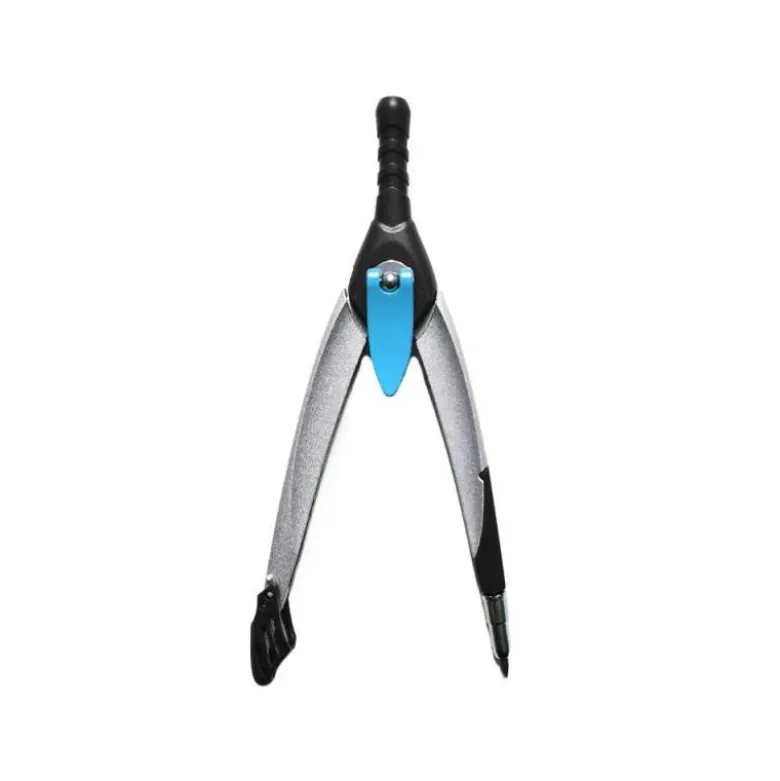 COMPAS LIDERPAPEL LOCK DEVICE CON ADAPTADOR UNIVERSAL Y TUBO DE MINAS COLOR GRIS