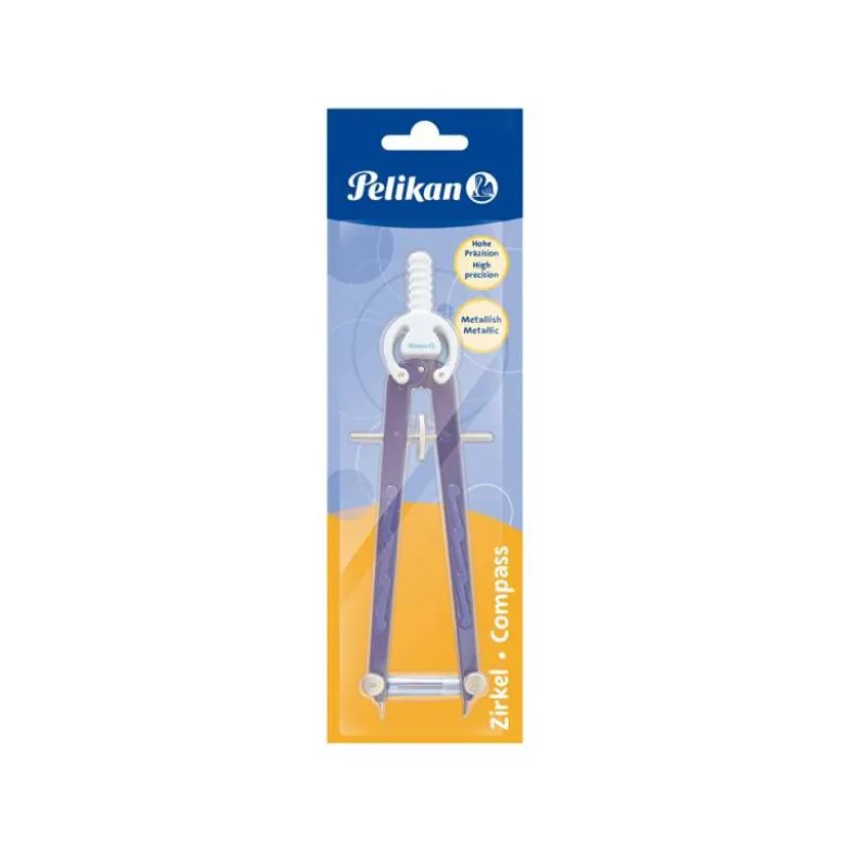 COMPAS PELIKAN MICROMETRICO CON RUEDA DE PRECISION EN BLISTER