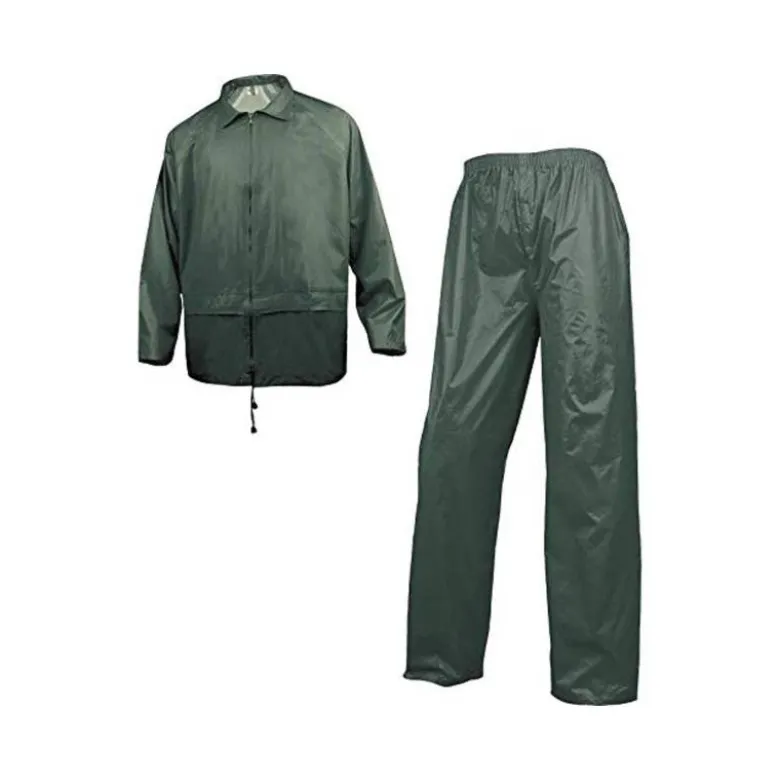 CONJUNTO DE LLUVIA DELTAPLUS 400 POLIESTER/PVC VERDE TALLA XXL