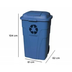 Contenedor de plastico Q-Connec de 240 L