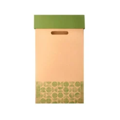 CONTENEDOR PAPELERA RECICLAJE LIDERPAPEL ECOUSE CARTON 100% RECICLADO Y RECICLABLE 70 LITROS 450X350X650 MM