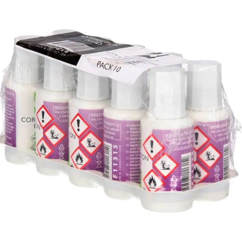 CORRECTOR Q-CONNECT FRASCO 20ML APLICADOR ESPUMA
