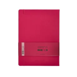CUADERNO CON GOMILLA ANTARTIK NOTES TAPA DURA A4 HOJAS RAYAS BURDEOS 100 HOJAS 80 GR FSC