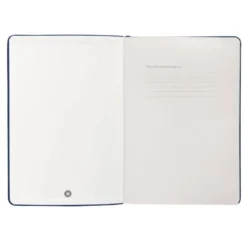 CUADERNO CON GOMILLA ANTARTIK NOTES TAPA DURA A5 HOJAS CUADRICULA AZUL MARINO 100 HOJAS 80 GR FSC