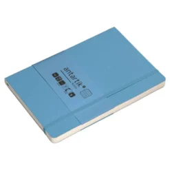 CUADERNO CON GOMILLA ANTARTIK NOTES TAPA BLANDA A5 HOJAS CUADRICULA AZUL CLARO 80 HOJAS 80 GR FSC