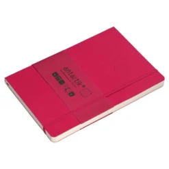 CUADERNO CON GOMILLA ANTARTIK NOTES TAPA BLANDA A5 HOJAS PUNTOS BURDEOS 80 HOJAS 80 GR FSC