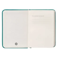 CUADERNO CON GOMILLA ANTARTIK NOTES TAPA DURA A7 HOJAS LISAS VERDE AGUAMARINA 80 HOJAS 80 GR FSC