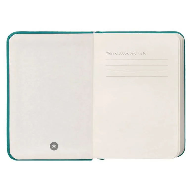 CUADERNO CON GOMILLA ANTARTIK NOTES TAPA DURA A7 HOJAS LISAS VERDE AGUAMARINA 80 HOJAS 80 GR FSC