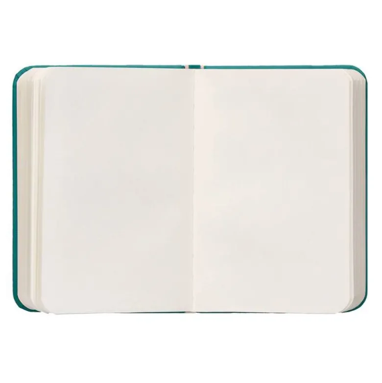 CUADERNO CON GOMILLA ANTARTIK NOTES TAPA DURA A7 HOJAS LISAS VERDE AGUAMARINA 80 HOJAS 80 GR FSC
