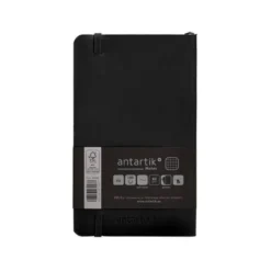 CUADERNO CON GOMILLA ANTARTIK NOTES TAPA BLANDA A6 CUADRICULA NEGRO 100 HOJAS 80 GR FSC