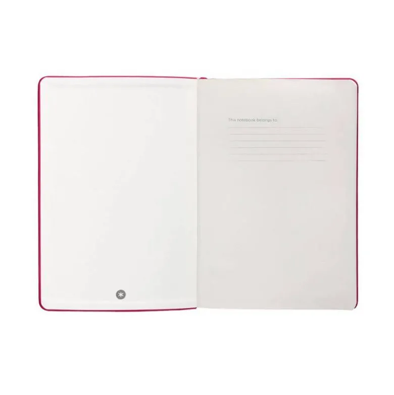 CUADERNO CON GOMILLA ANTARTIK NOTES TAPA DURA A4 HOJAS PUNTOS BURDEOS 100 HOJAS 80 GR FSC